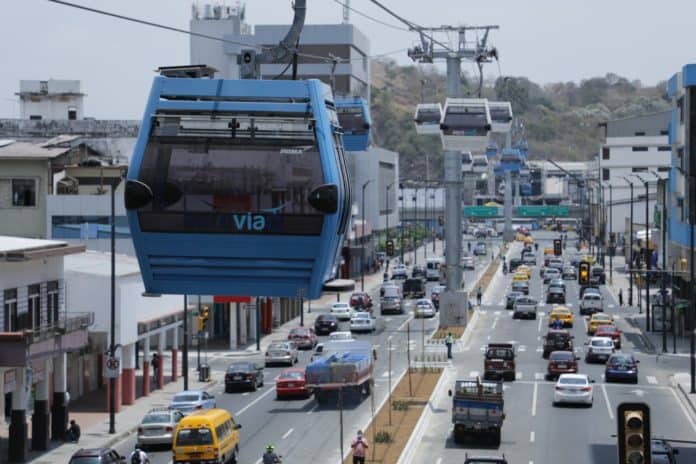 Inauguración de Aerovía en Guayaquil